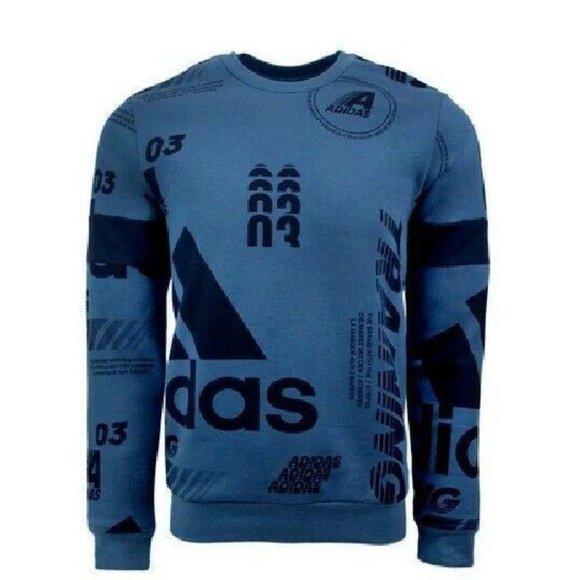 adidas Other - Adidas Sweatshirt Mens Authentic Post Game Allover